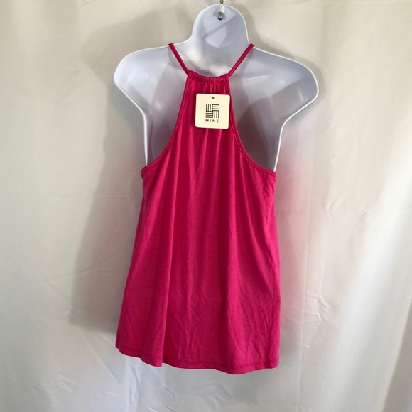 Mine Pink Halter Top Peek-A-Boo Size Medium - Picture 2 of 8